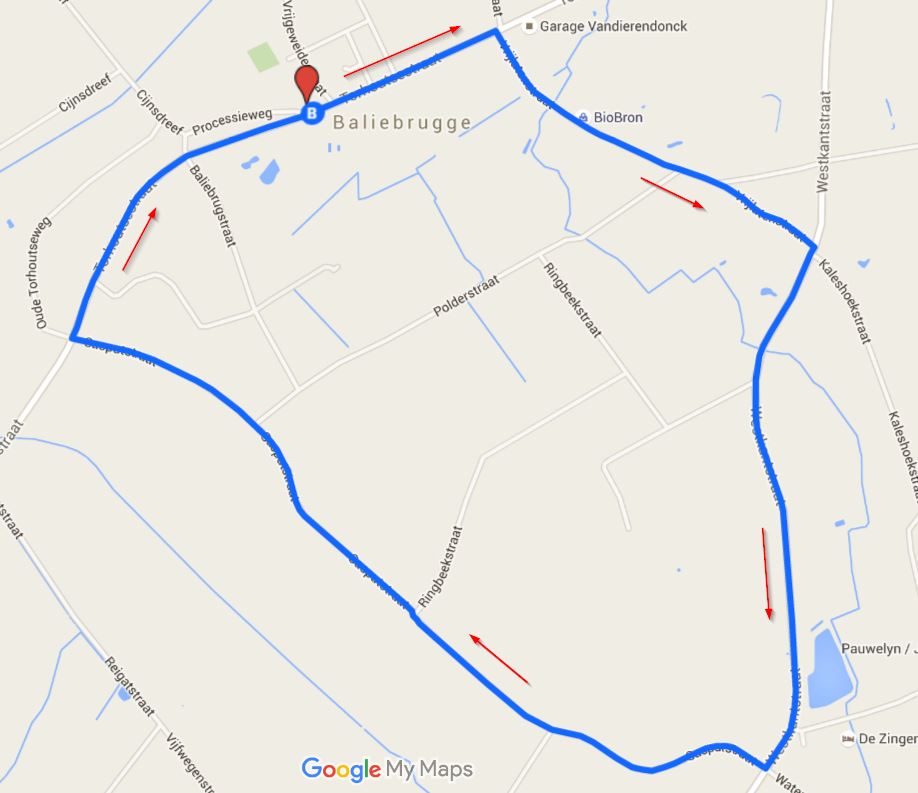 Parcours Juniores 2 juli 2016